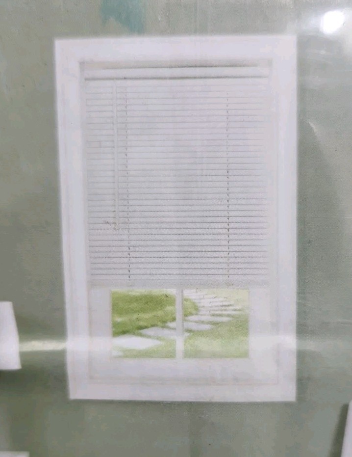 NEW GII Cordless Morning star 1″ Vinyl Mini Blind – Pearl White 35″x64″ Lot of 3