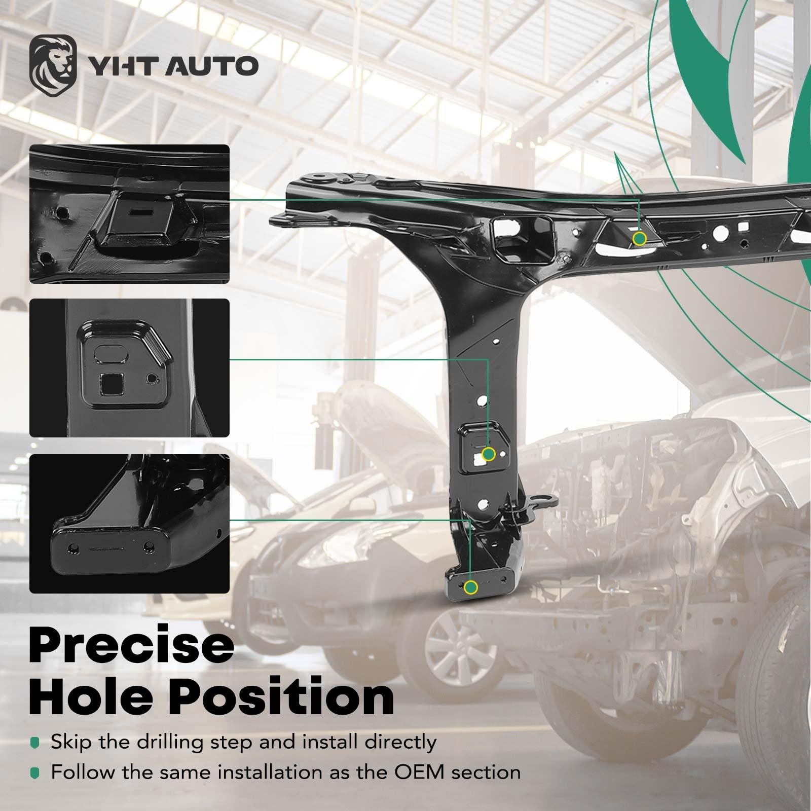 Upper Radiator Support Radiator Core Support Assembly 2015-2022 Ford F-150