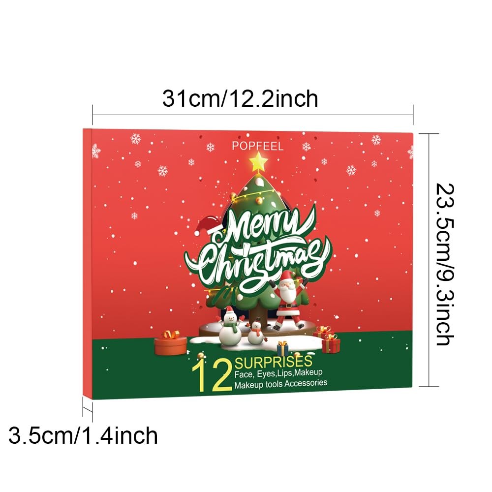 Makeup Advent Calendar 2025 Christmas Countdown 12 Days Cosmetic Gift Set