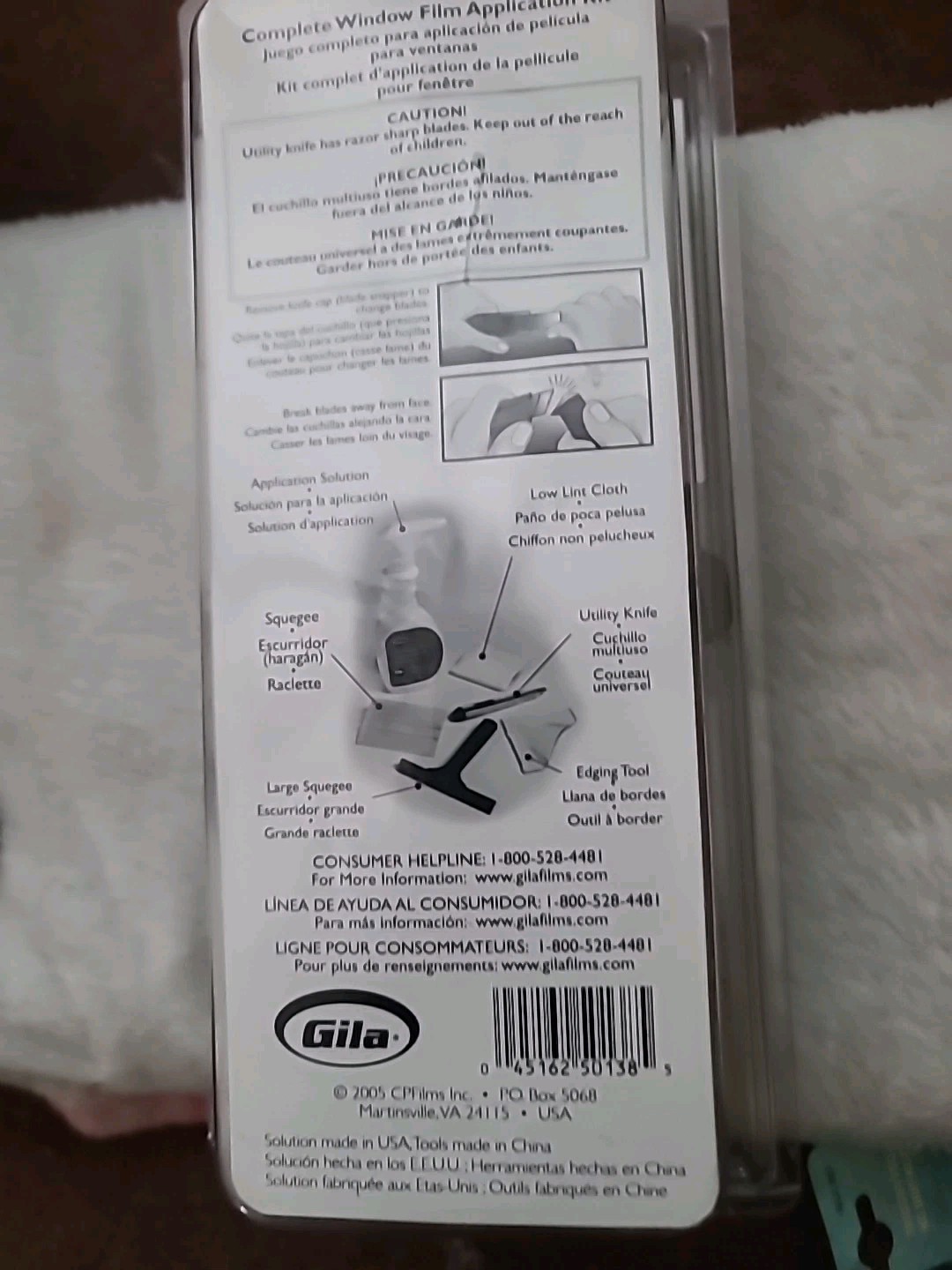 Factory Sealed Gila Complete Window Film Application Kit RTK500SM