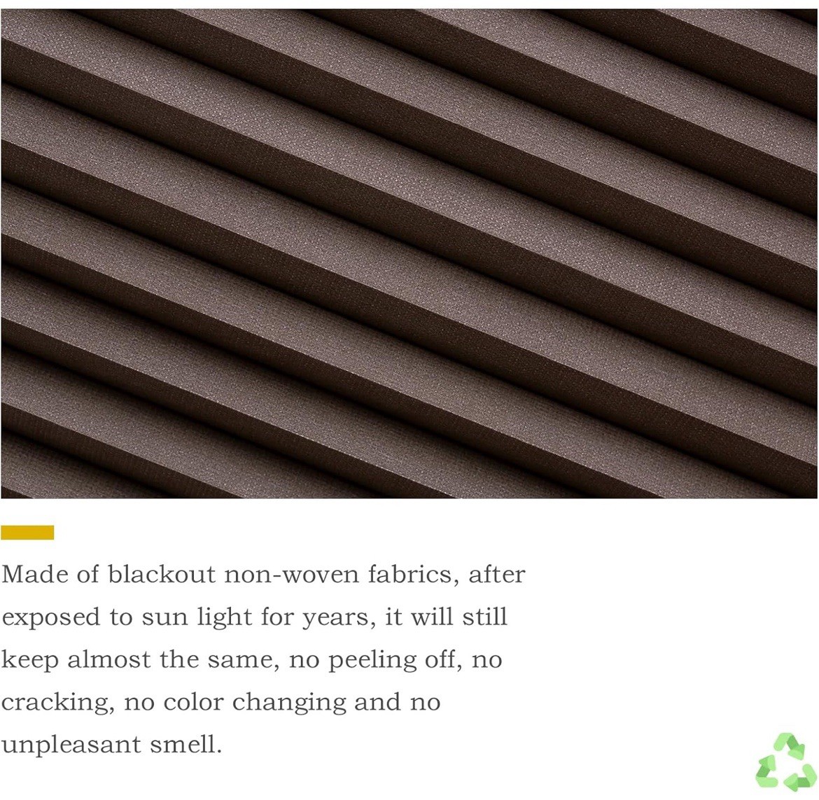 MYshade 1.5-Inch Cellular Cordless Blackout Shades – Taupe – 40 W x 72 H