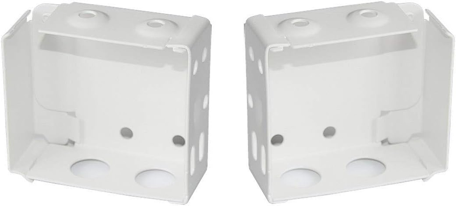 2Pcs Box Mounting Bracket for High Profile Blinds 2Inch White Color