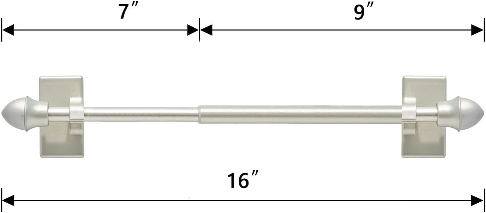 Magnetic Curtain Rods,Multi-Use Adjustable Appliance for Metal Doors ,Windows,No