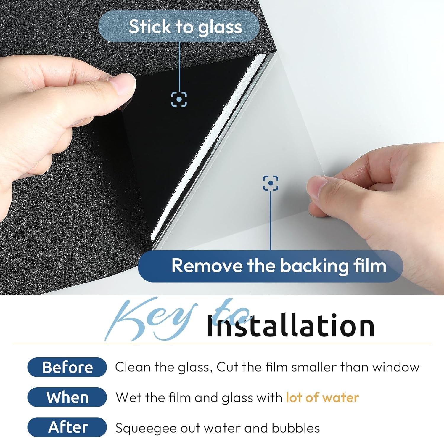 Removable Blackout Window Film – Easy Static Cling, Light Blocking Solution