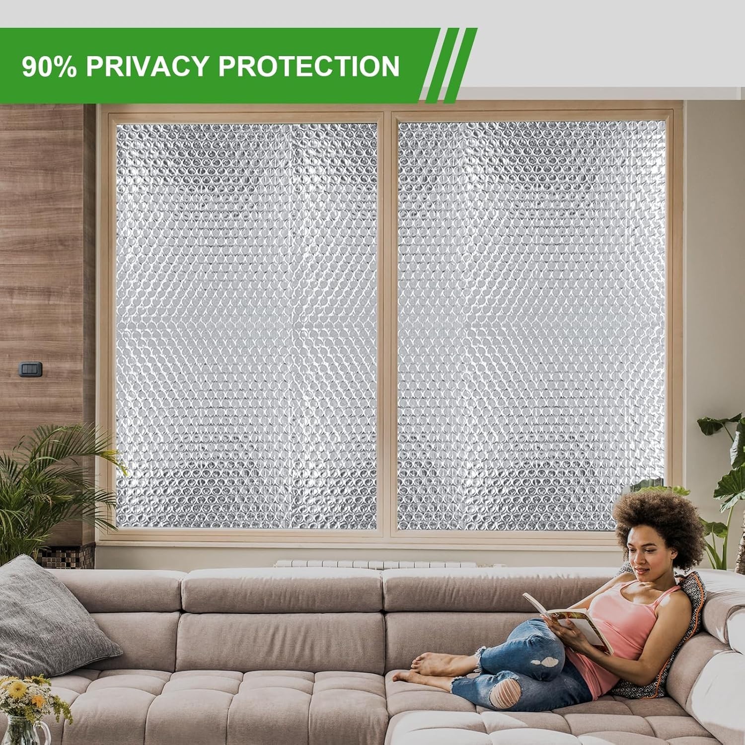 Winter & Summer Window Insulation Kit: 48” x 10ft Reflective Heat Barrier