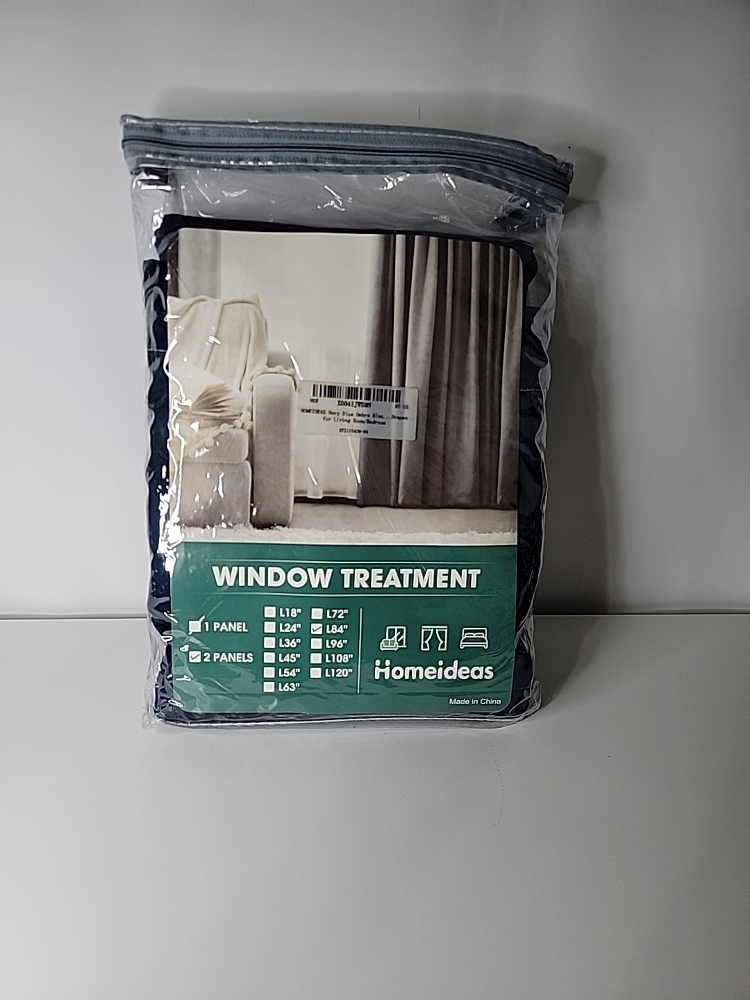 Homeideas Navy Blue Window Treatment, Drapes/Curtains, 52″ X 84″, 2 Panels