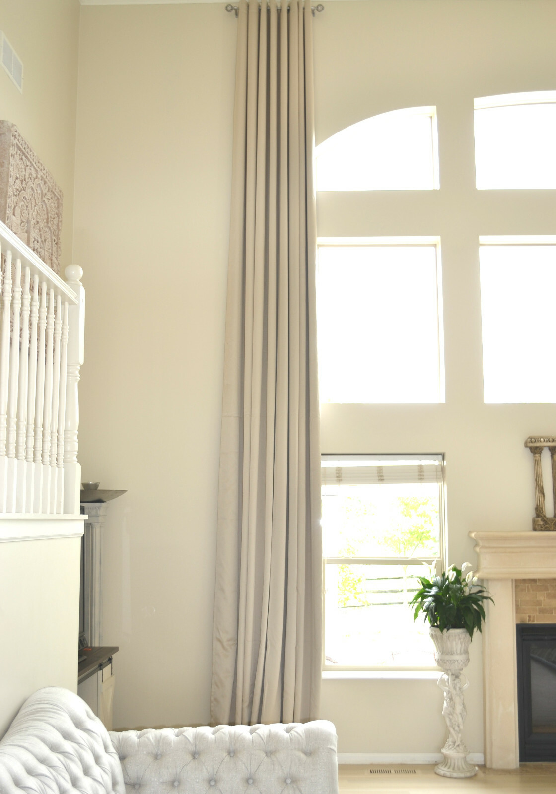 Extra Long blackout curtain wide drape 2 story drapes 12 15 16 17 18 20 24 ft