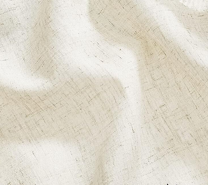 Nicetown Light Filtering Linen Blend Grommet Curtain Panels ~ Natural 52″ x 98″