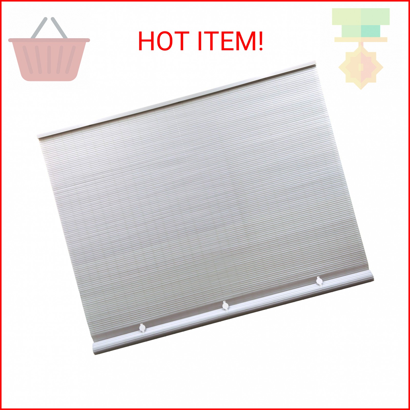 Radiance Cordless Outdoor Shades for Porch, Patio & Windows – Waterproof PVC Bli