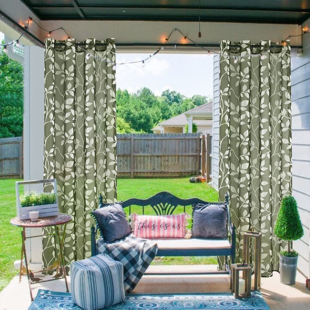 Xtmyi 2 Panel Set 96 Inch Curtains For Sliding Glass Door Grommet Semi Sheer
