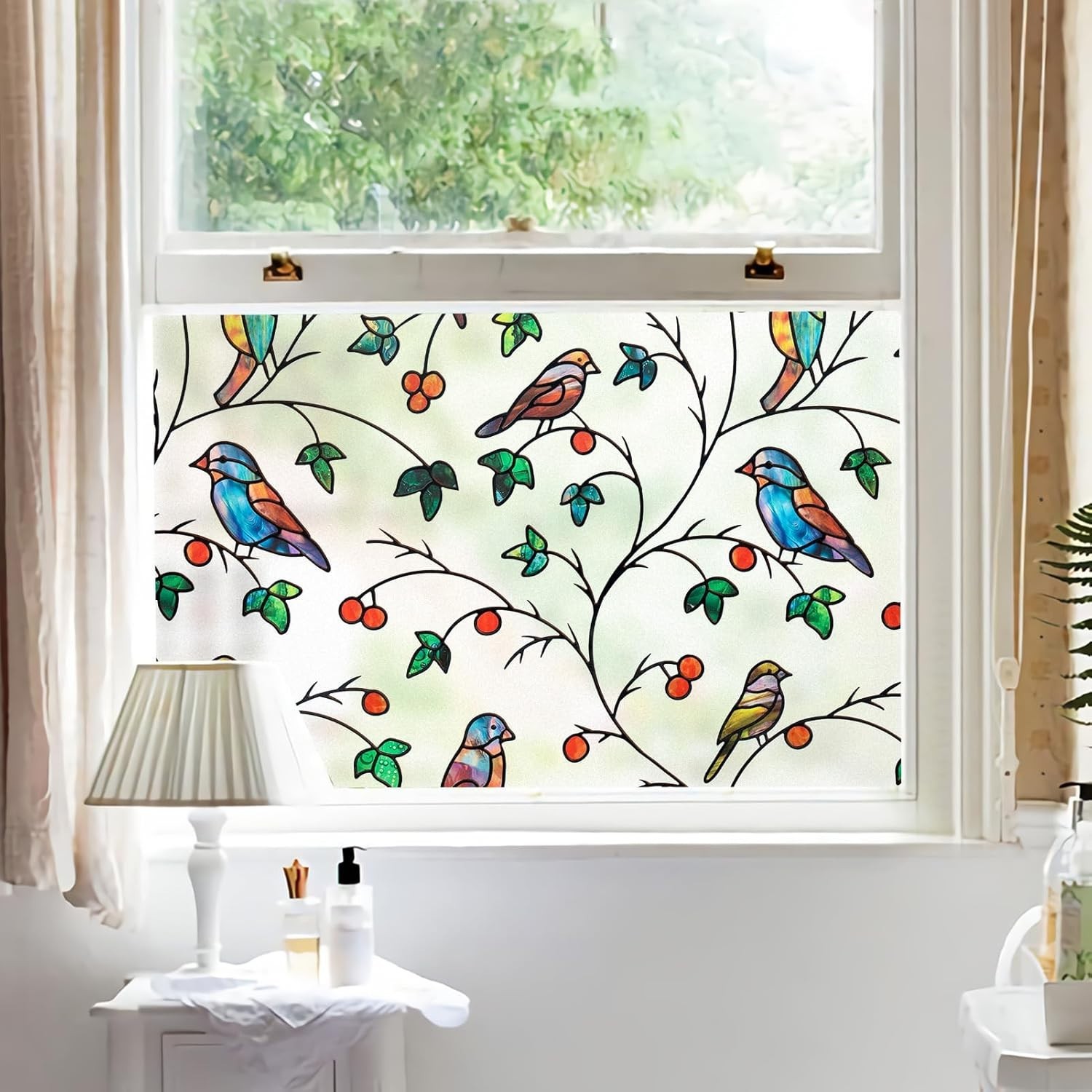 Window Privacy Film Stain Glass Window Film Rainbow Window Film Window Clings No