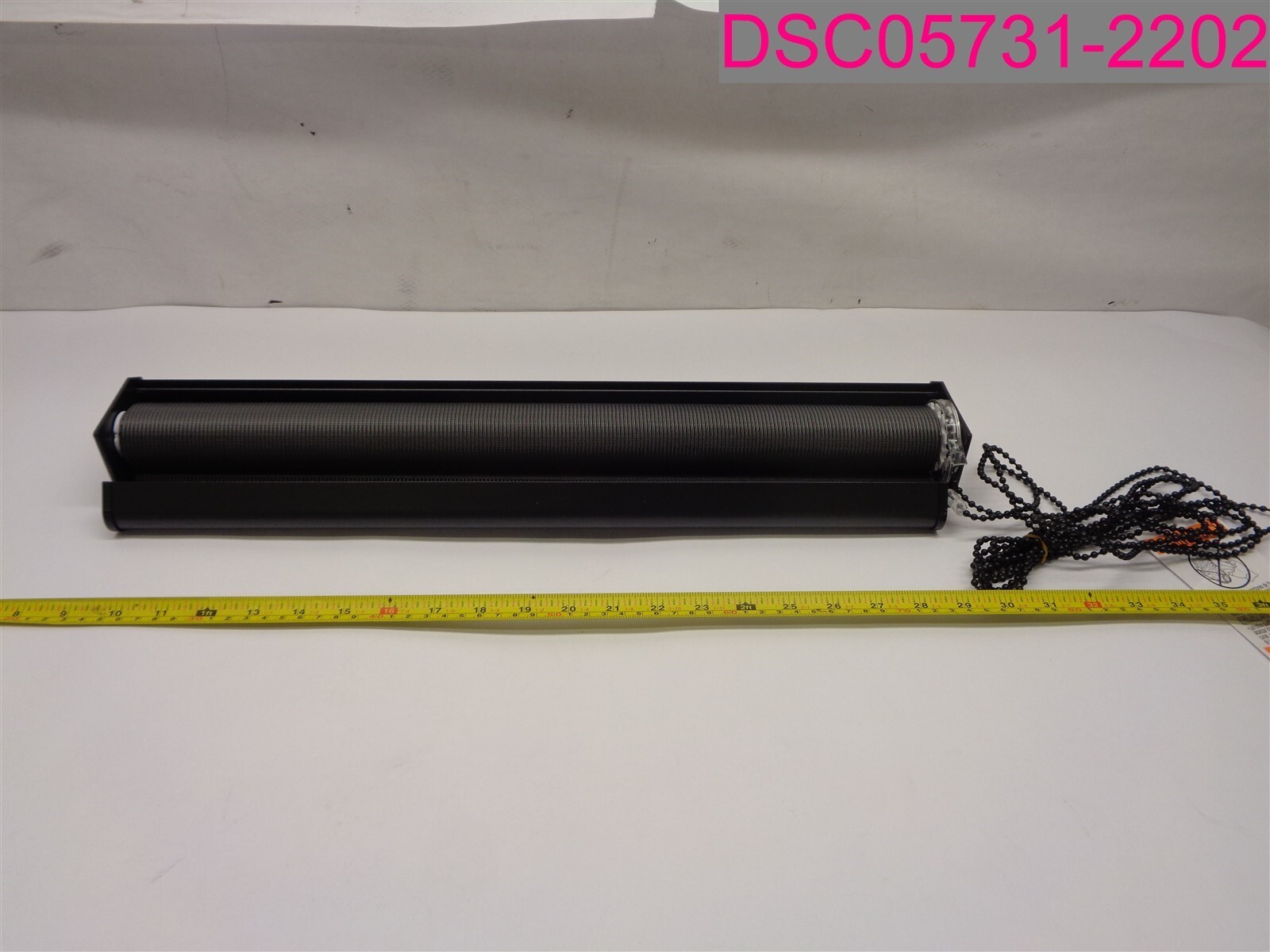 Zebra Blinds 24×72″ Black