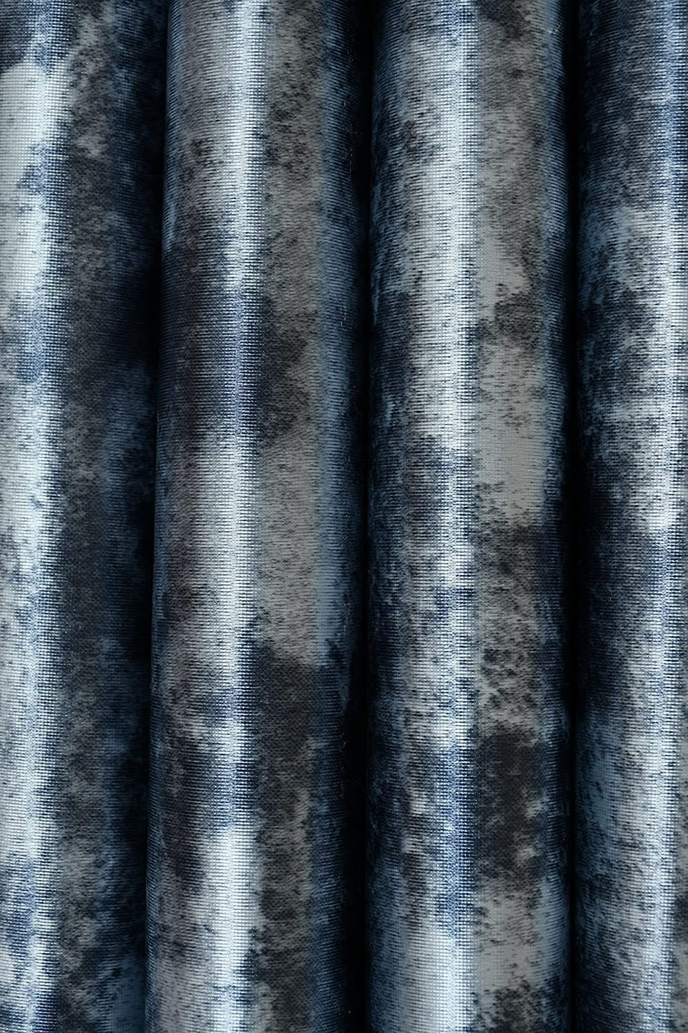 Solid Texture Print Polyster Curtain – 10 feet Long Door, Grey[2 Piece], Eyelet