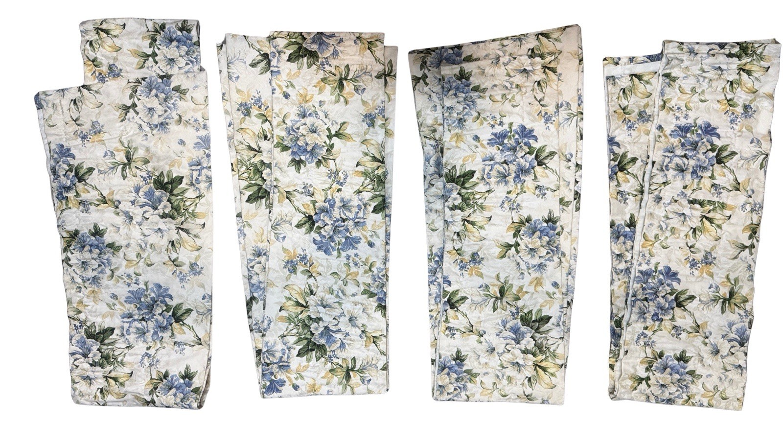 Vtg Laura Ashley Blouson Valance Set 4 85 X 15 JOSEPHINE Floral Cottage Grandma