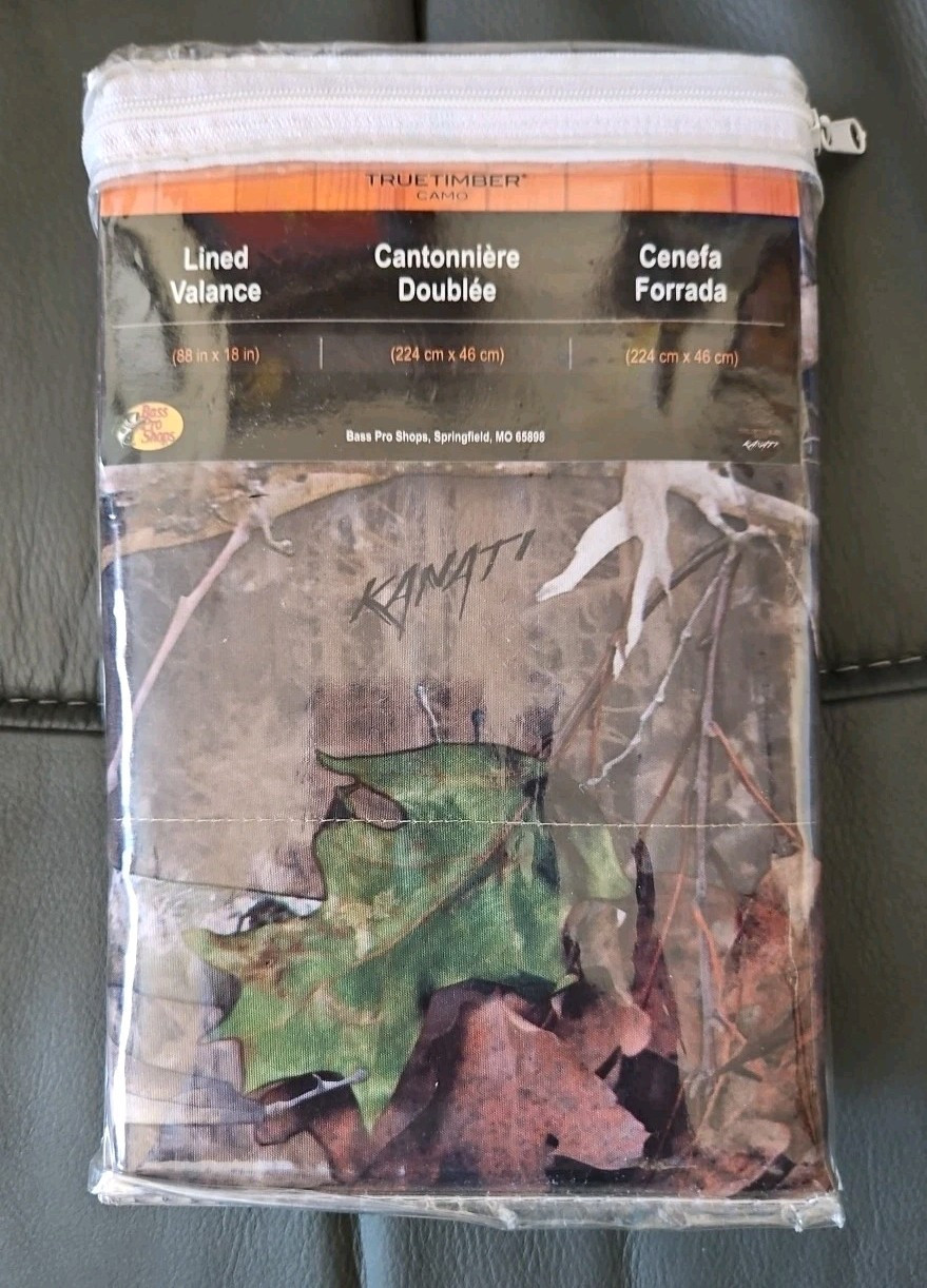 Camo Window Lined Valance by TRUETIMBER 88″x18″ NEW