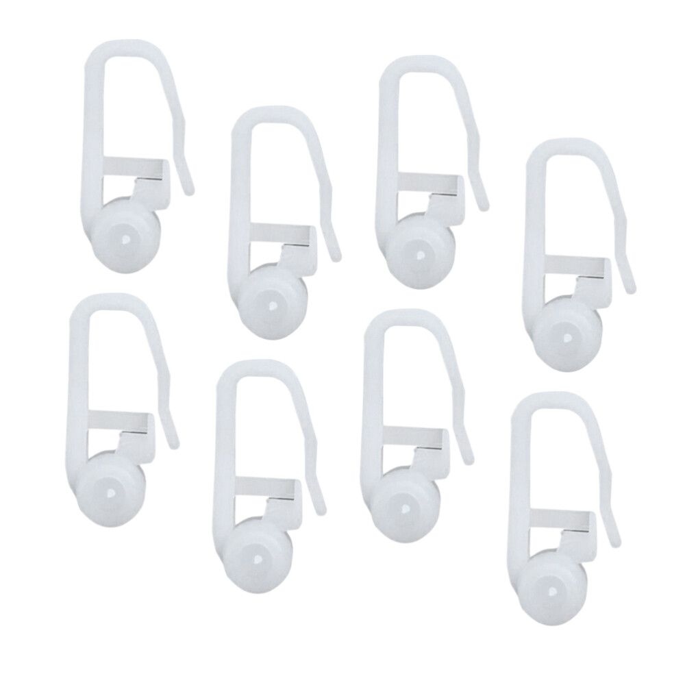 100PCS Curtain Hanging Track Hook Curtain Roller Blind Sliding Curtain Hook