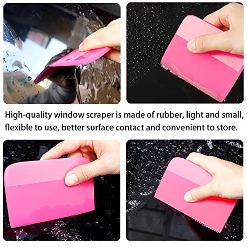 zipelo 3PCS Car TPU Rubber Squeegee, Car Vinyl Wrap Tool Kit, Auto Vinyl Wraps