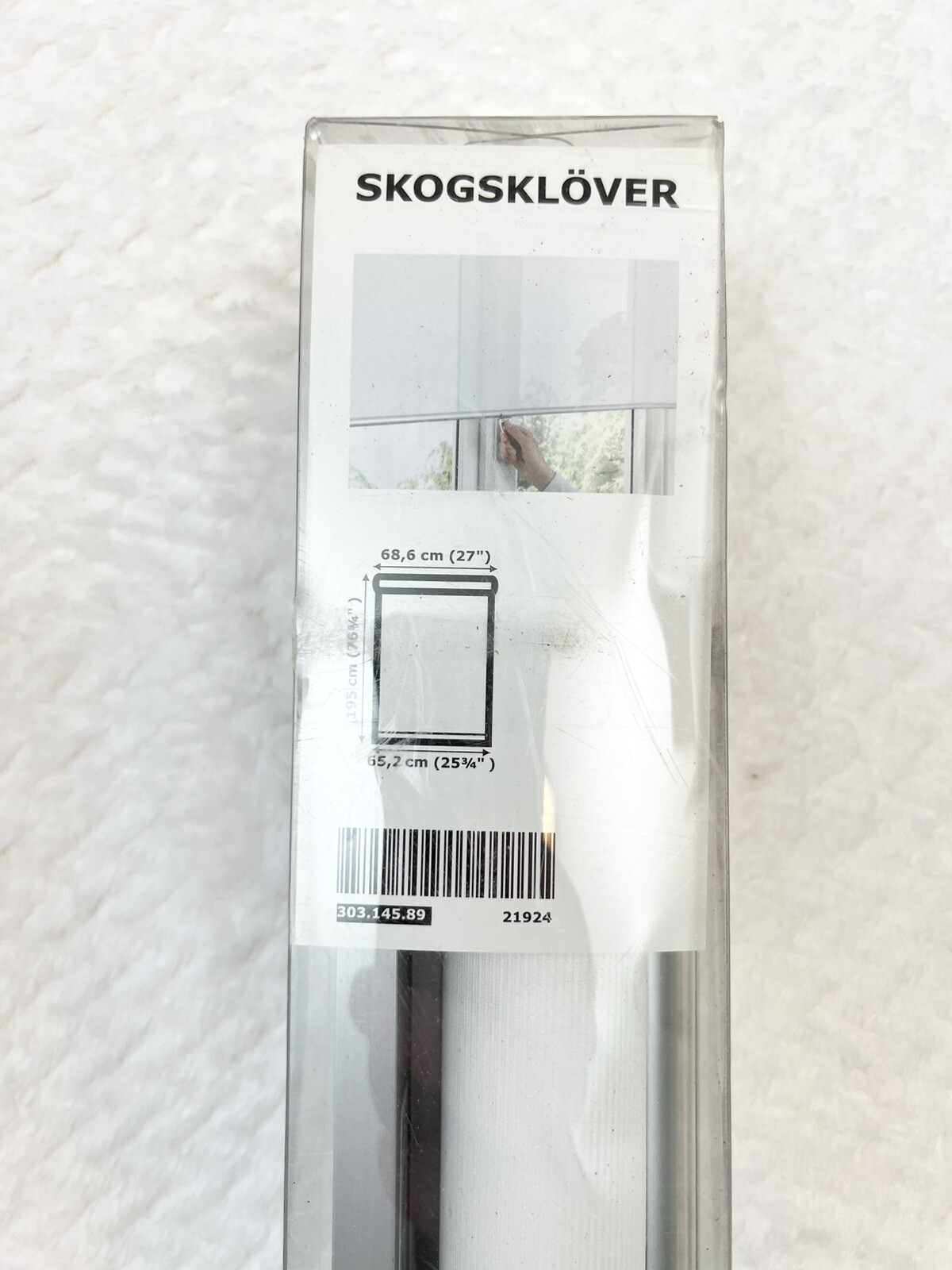 IKEA SKOGSKLOVER Roller Blind White 704.313.84 NEW Free Shipping 25 3/4 x 76 3/4