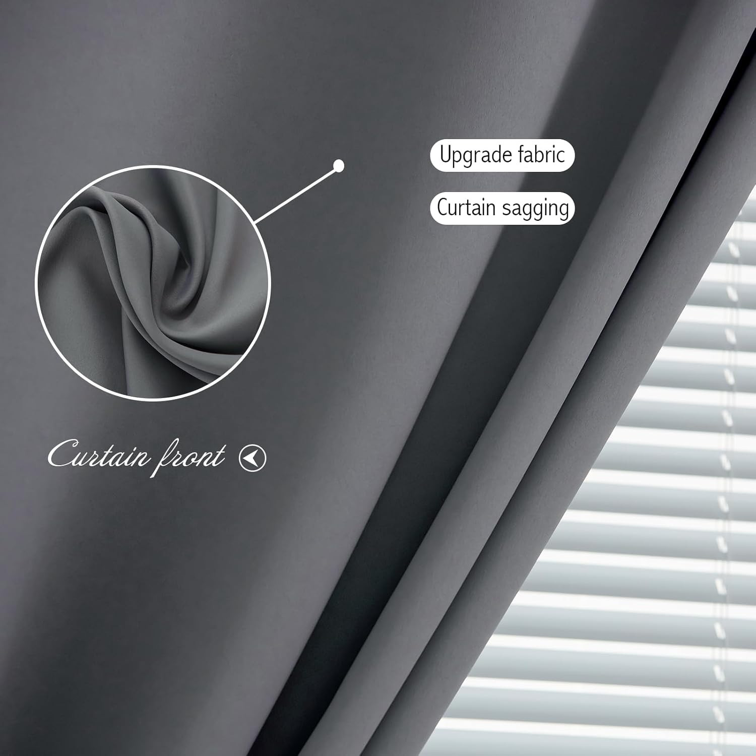 Magic Tape Stick on Curtains Window Shades Pull down Blackout Window Cover Black