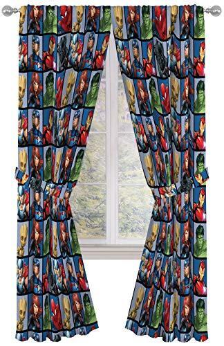 Jay Franco Marvel Avengers Team 84″ inch Drapes 4 Piece Set – Beautiful Room