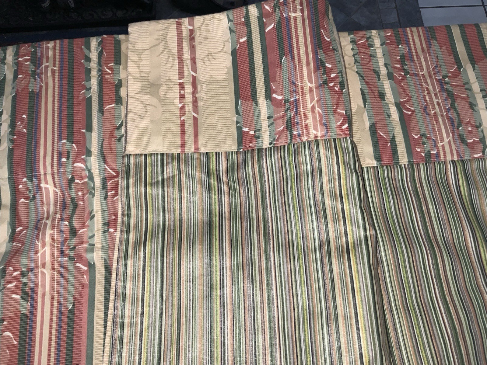 HUGE CUSTOM SCALAMANDRE VALANCE~DAMASCO IMBERLINE~284”WIDE~GORGEOUS~~~