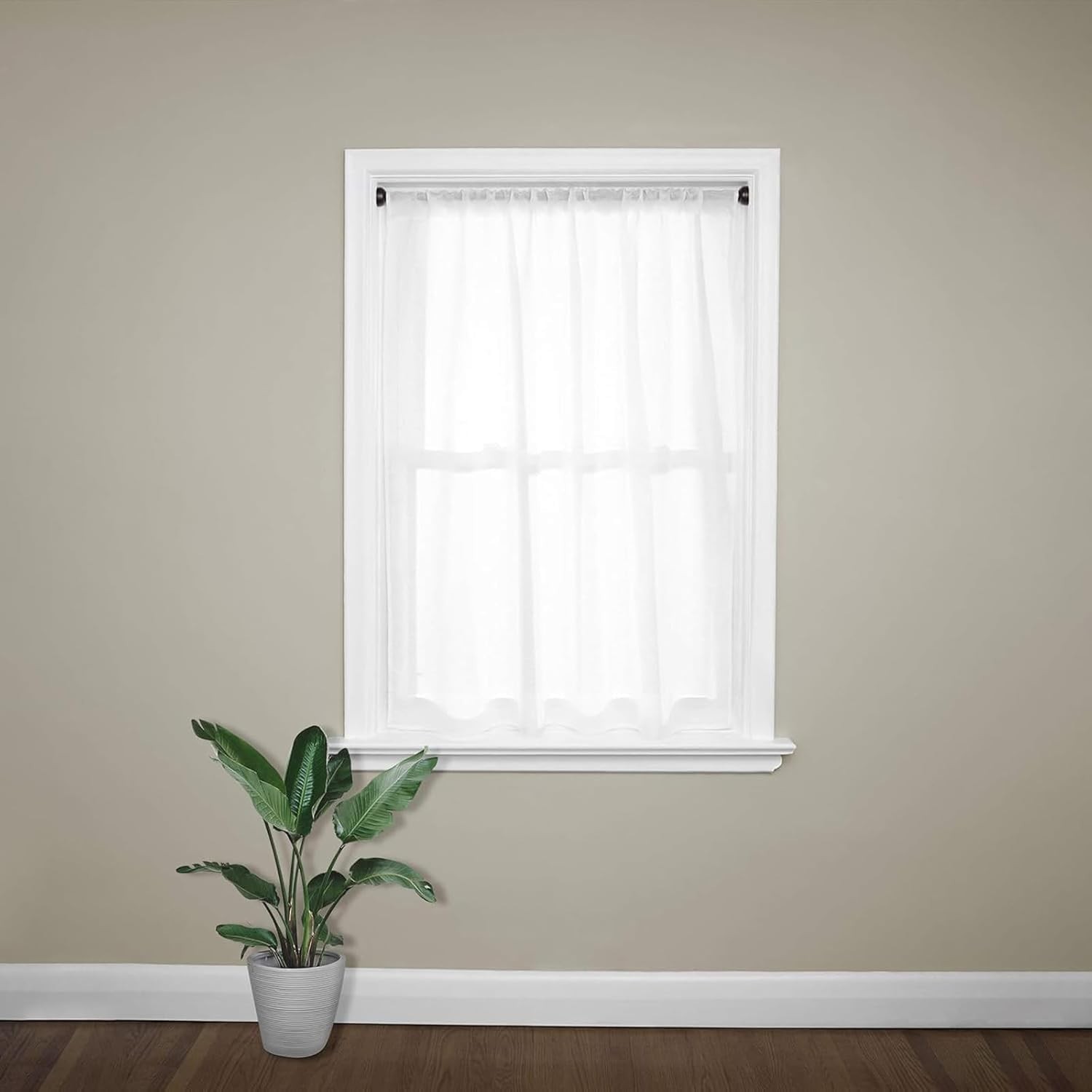 2 Pack Spring Tension Curtain Rod, 1/2- inch Decorative Tension Drapery Rod f…