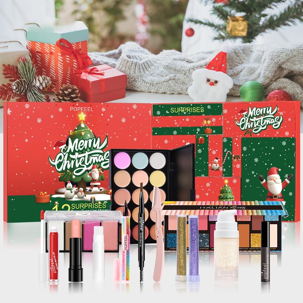 Makeup Advent Calendar 2025 Christmas Countdown 12 Days Cosmetic Gift Set