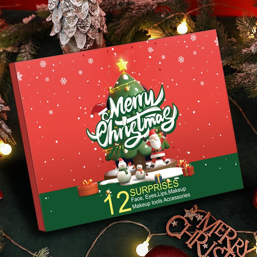 Makeup Advent Calendar 2025 Christmas Countdown 12 Days Cosmetic Gift Set