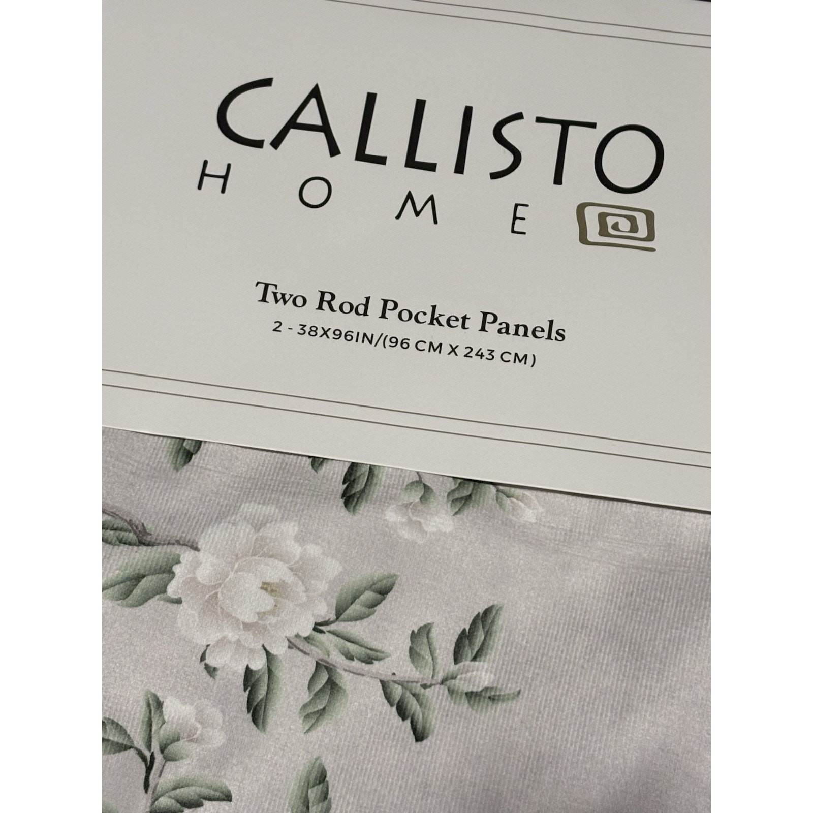 Callisto Home Heron Bird Window Curtains Panels 38 X 96” Set Of 4 Panels Blush
