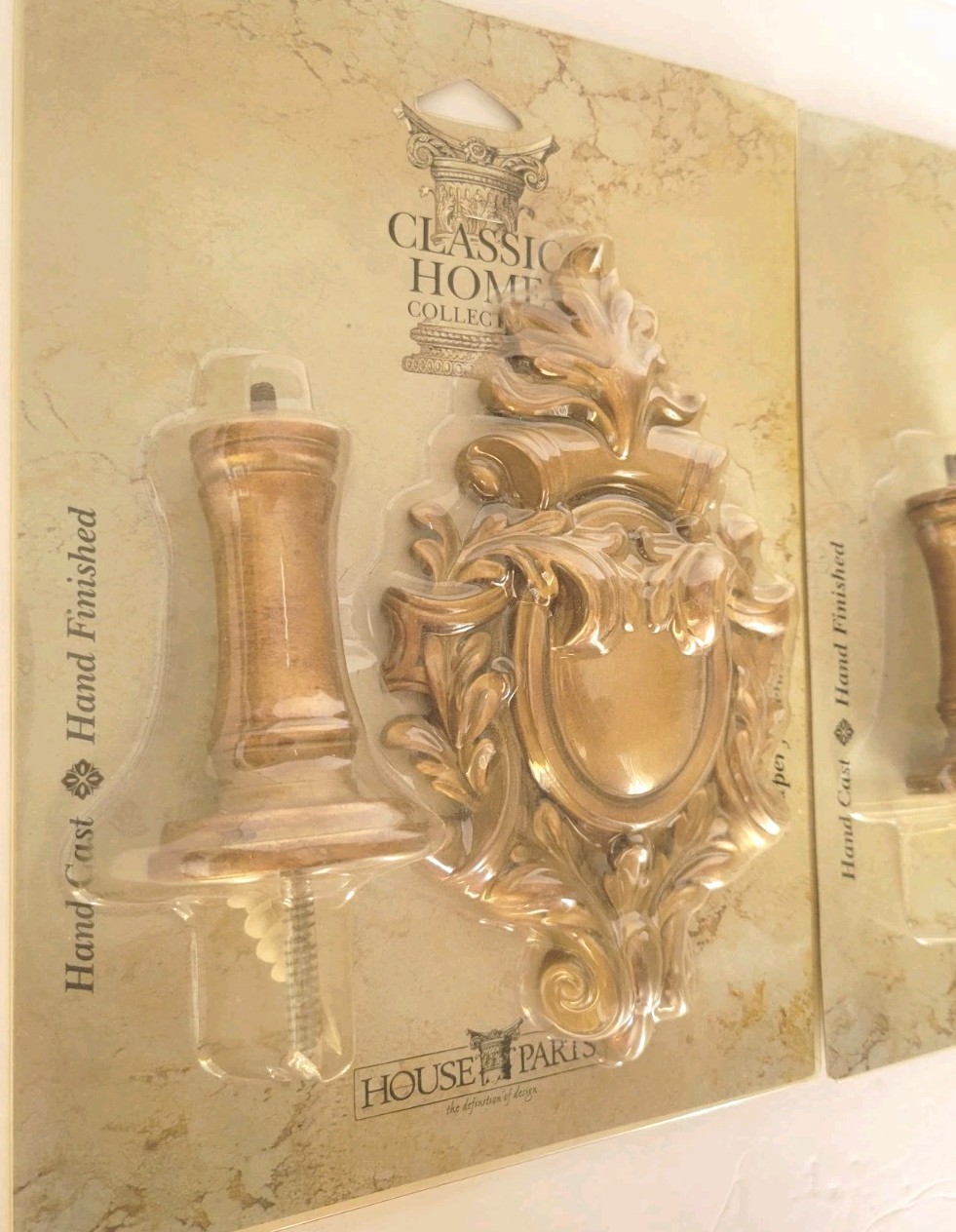 Curtain Tie Backs Classic Home Collection Hand Cast Hand Finished Set Of 2 NIP