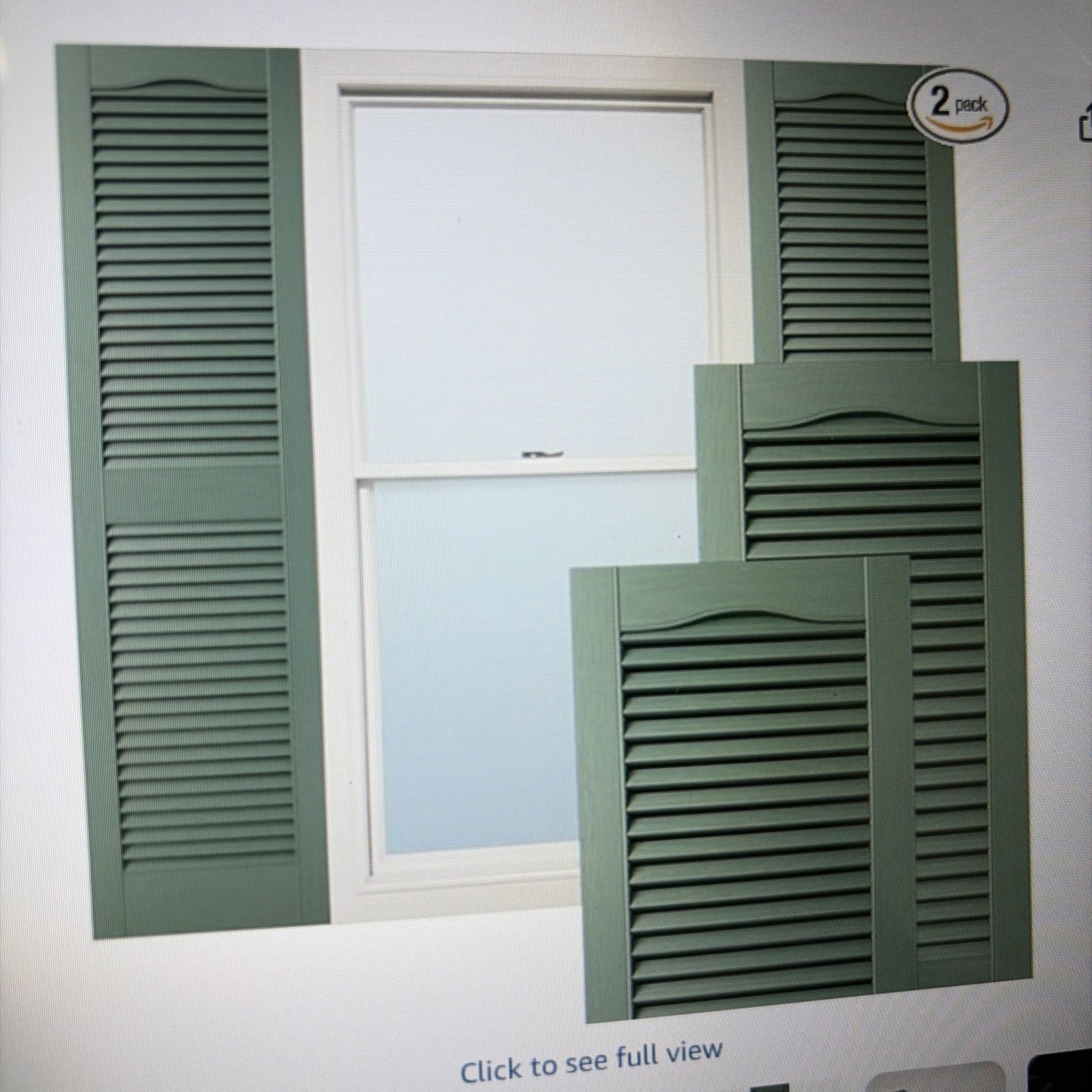 Ekena Millwork Lifetime Vinyl LL1S12X04800FG Cathedral Top 12×55 forest green