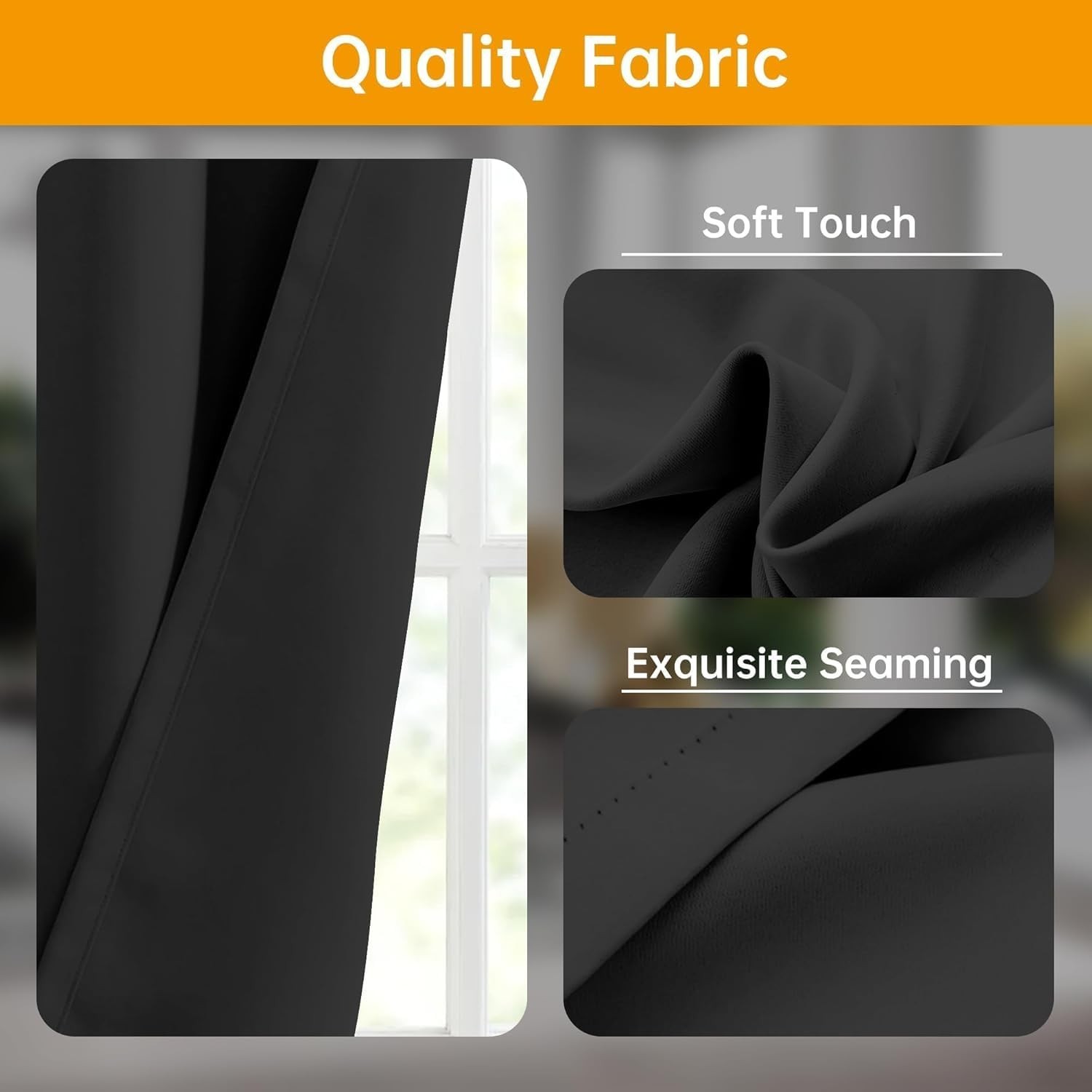 Flexible Ceiling Track Room Divider Curtains – Blackout Drapes for Sliding Doors