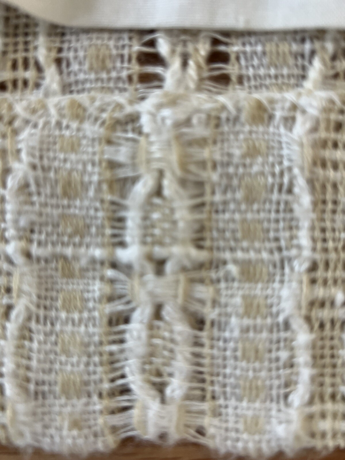 1Pr VTG CURTAINS MCM Woven Crème White Lined Pinch Pleat 100W X84”L Soft