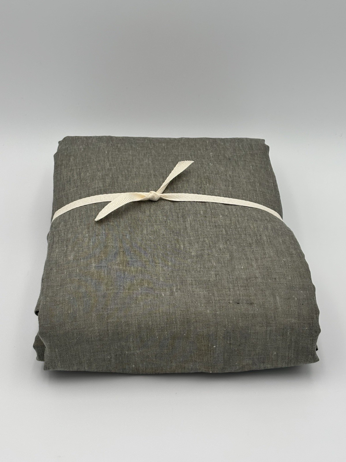 Pottery Barn Belgian Flax Linen Curtain ~ 50” x 96” ~ Loden ~ Light Filter ~ REA