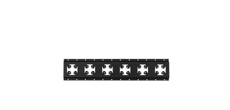 24 In. Matte Black X-Track Rail – 1 Pack