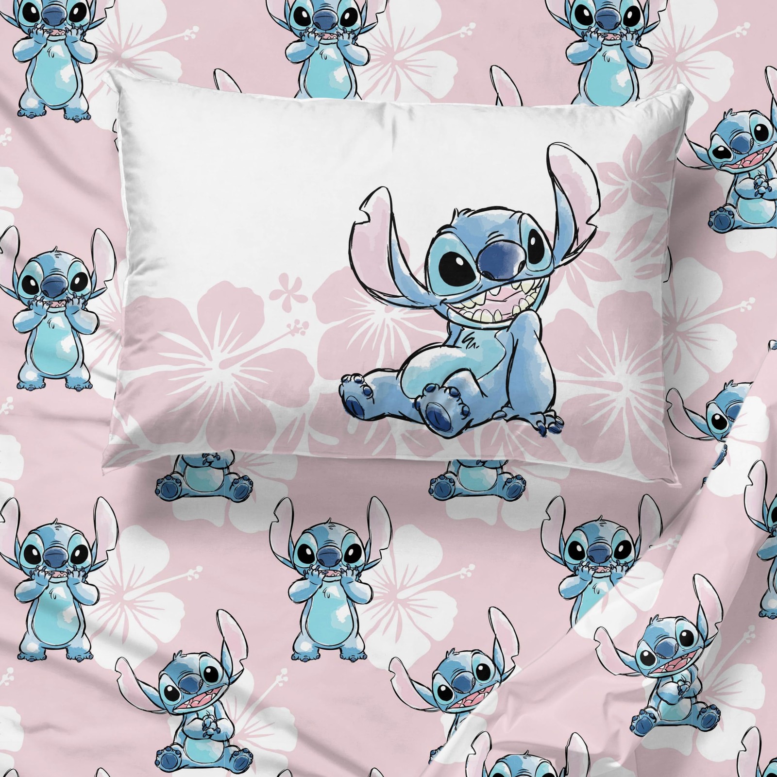 Jay Franco Disney Lilo & Stitch Full Comforter Set – 7 Piece Full, Multicolor
