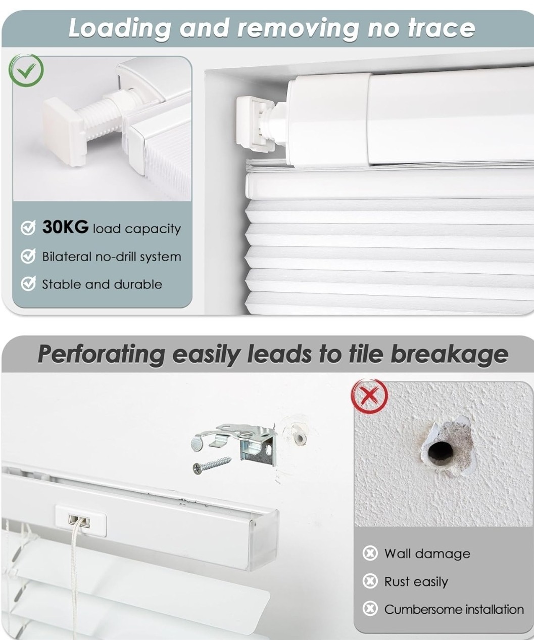 LazBlinds Beige HoneyComb Cordless Light Blocking Blinds, 35″W x 64″H – No Tools