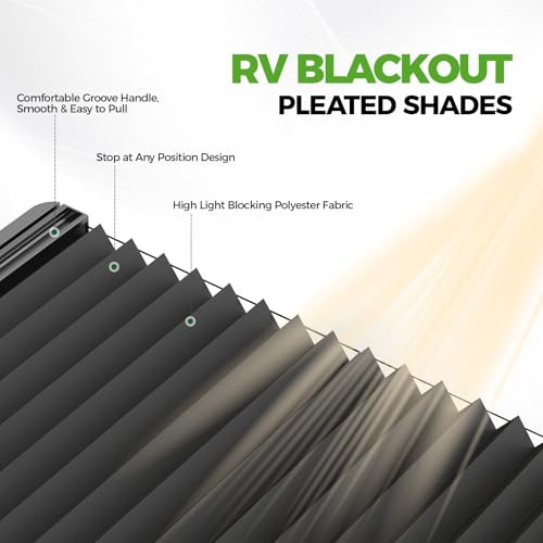 12″ x 21″ RV Window Shade – Smooth Slide Door Shade – Replacement 21″W x 12″H