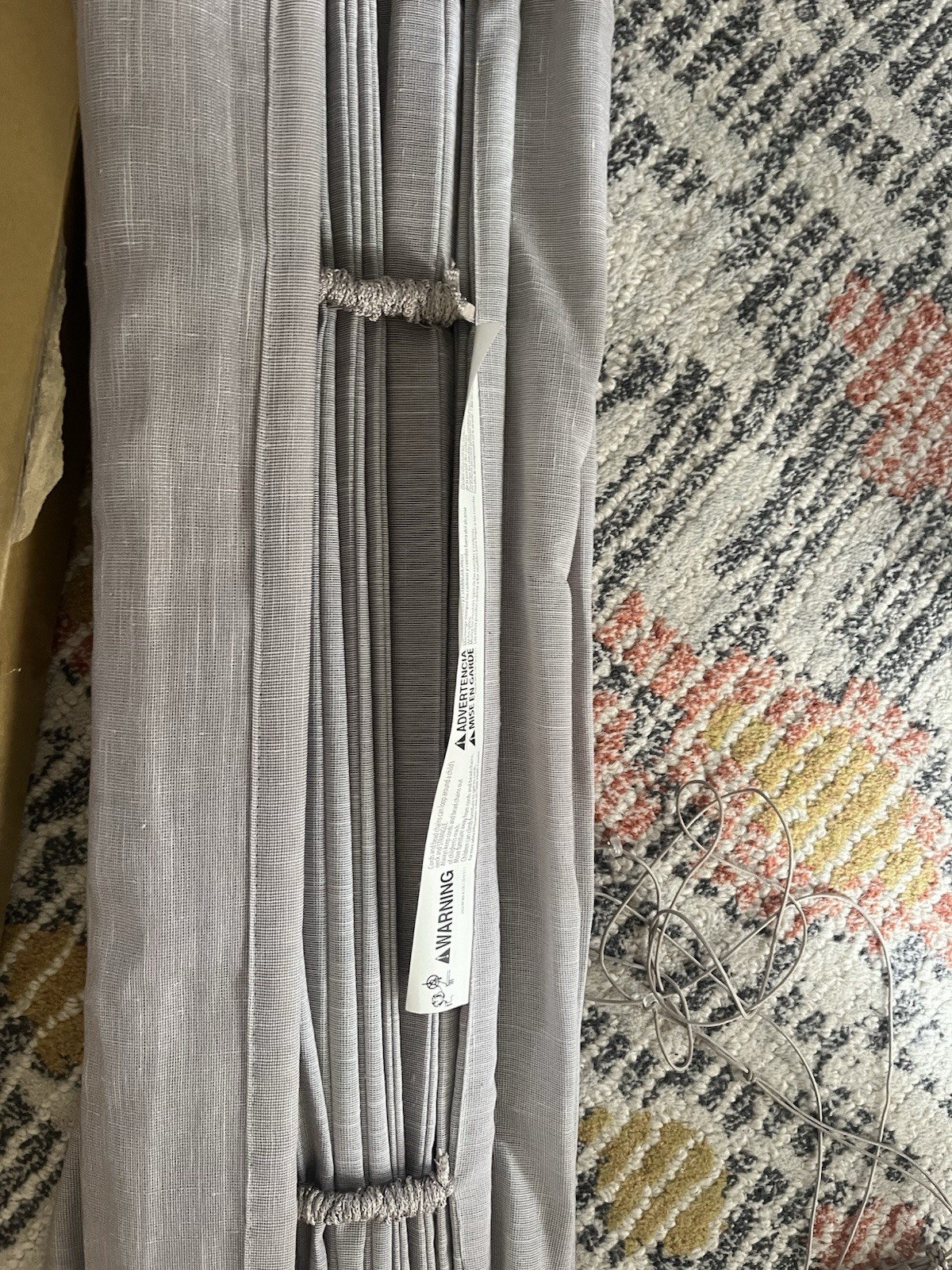 Belgian Roman Shades – 2 Size 25 1/2” wide x 48 long Alabaster Fabric NIB