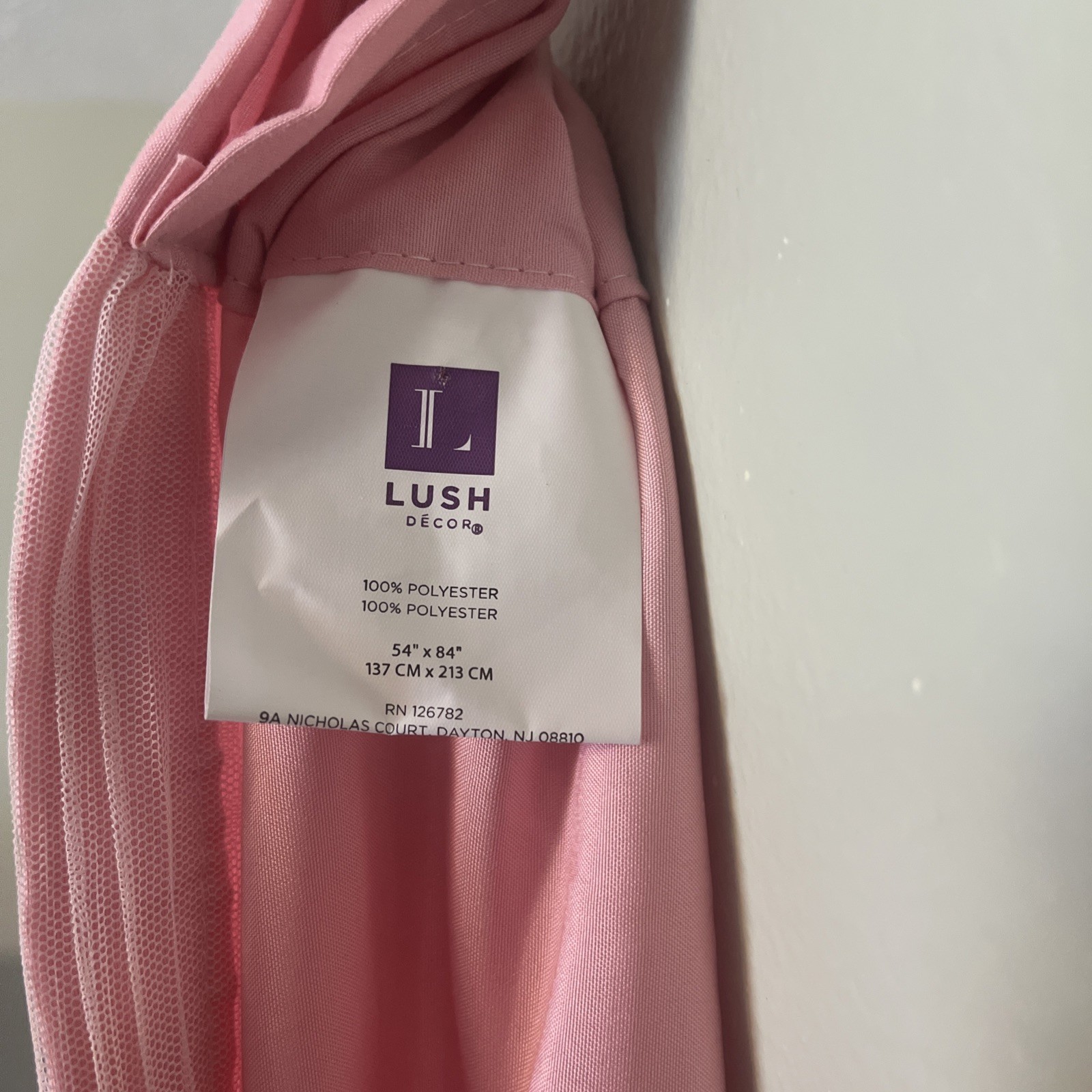 2 Lush Pink Tiered Ruffle Curtain Panels 54 x 84 Flowy Fairy Princess