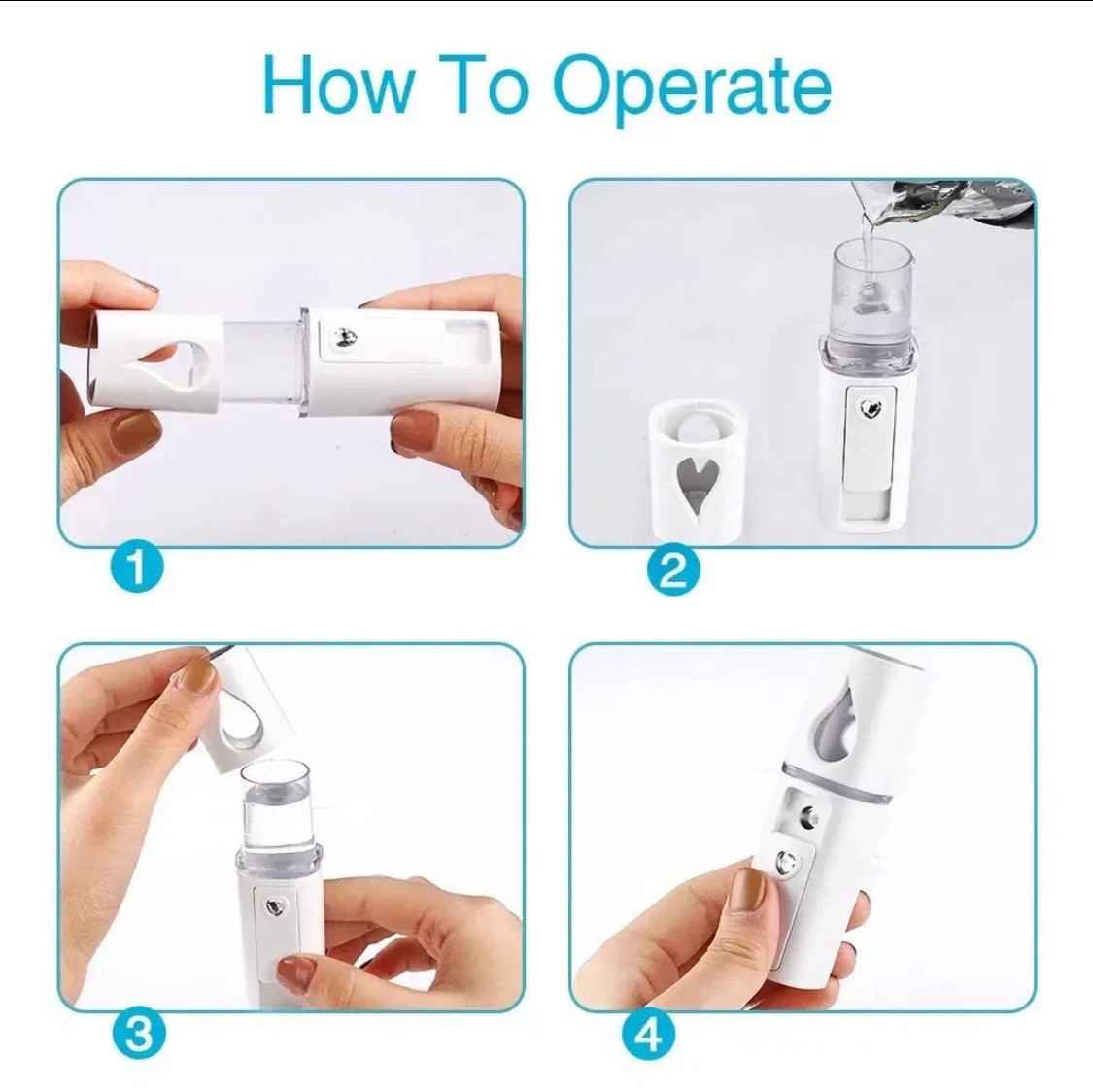 Portable Nano Facial Mister Mini Facial Steamer Atomization Eyelash Extension