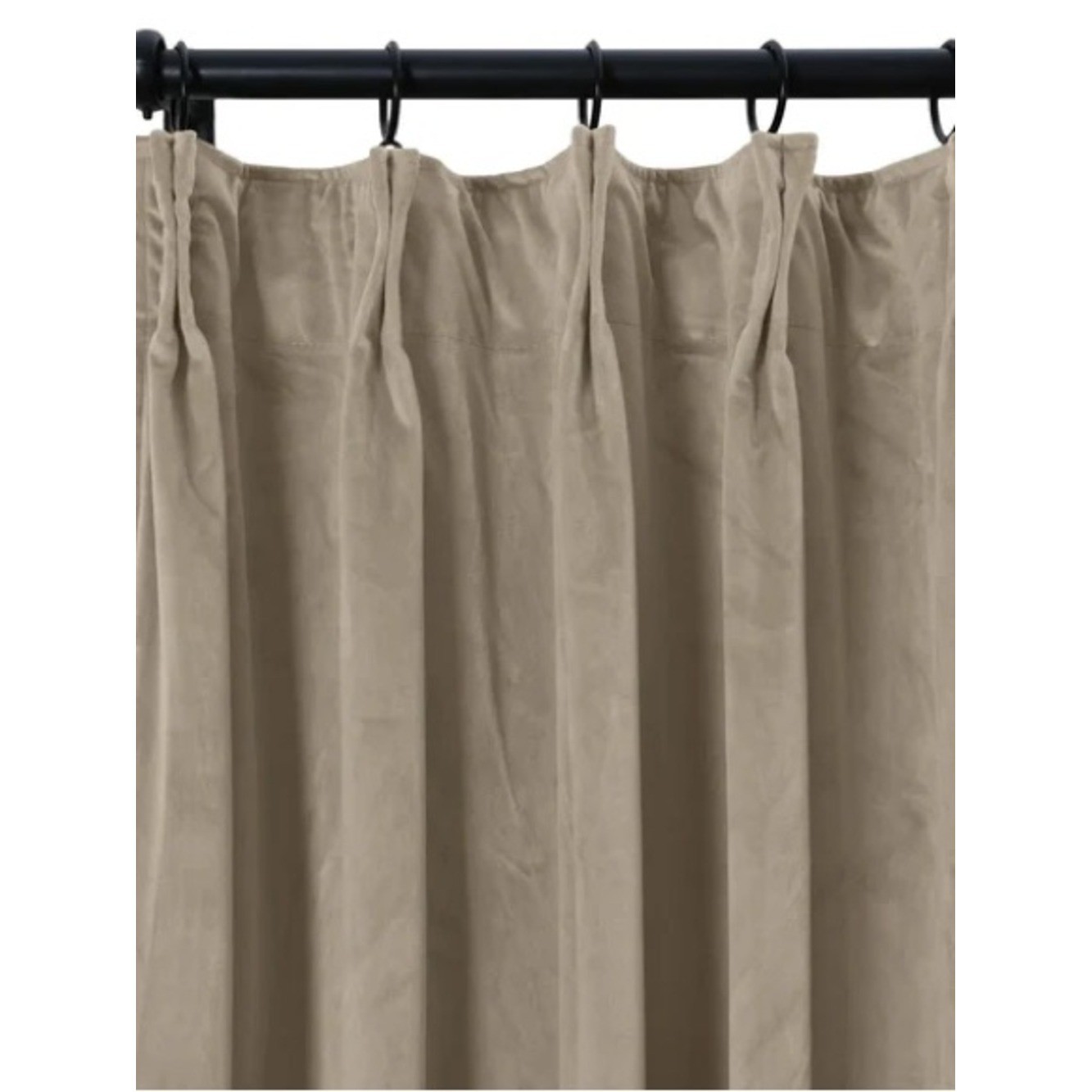 ChadMade (2) Panels 50Wx120L Back Tab/Rod Pocket 2 in 1 Heading Velvet Curtains