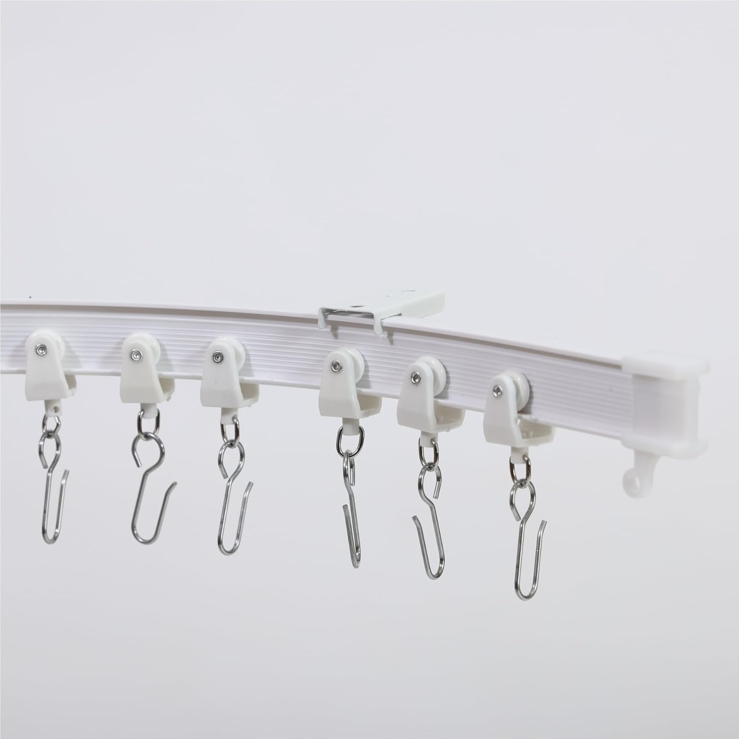 Flexible Ceiling Curtain Track, Bendable Curved Curtain Rail Ceiling Mount for R