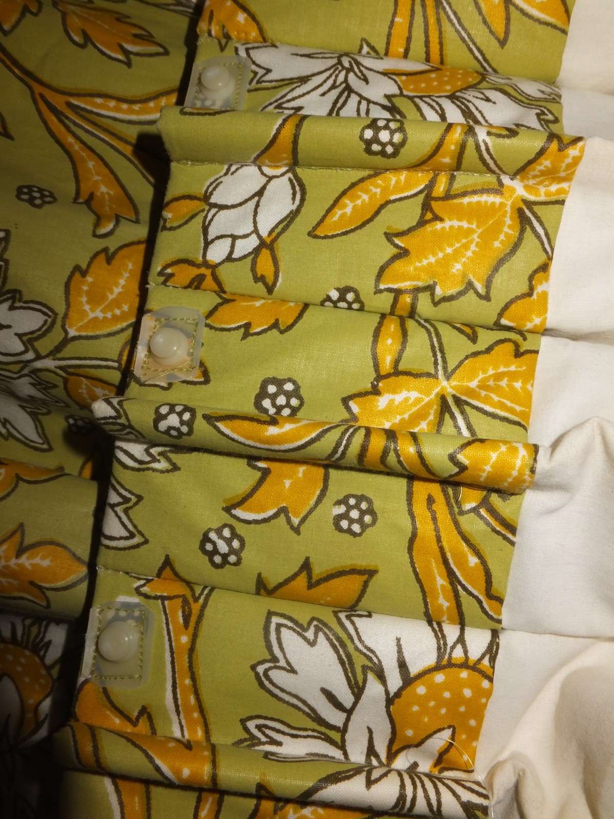 Drapes Custom Pinch Pleated Lined Floral 124X106” Loden Ochre Designer Fab Excel