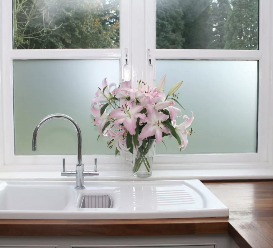 Matte White Frosted Window FILM Roll – 100% PRIVACY TINTING FILM – UV Protection