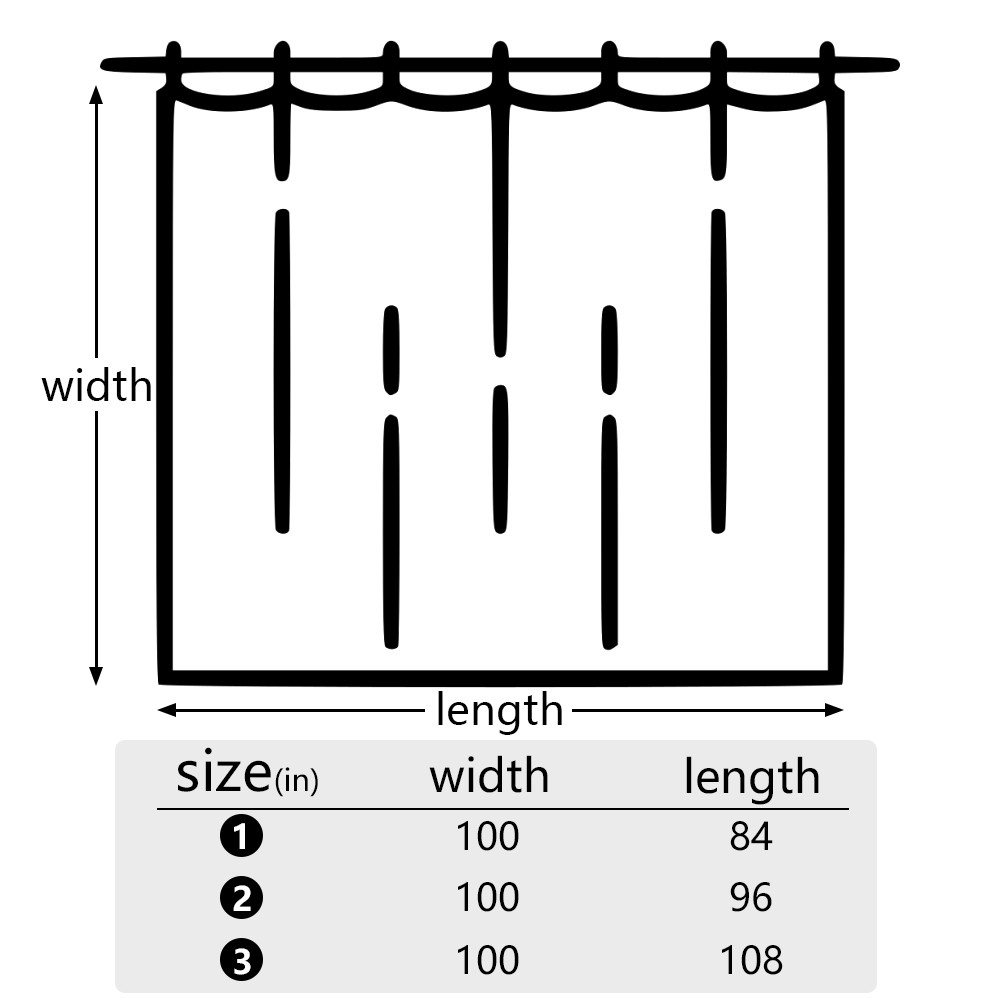 100″x96″ Extra Wide Waterproof Outdoor Curtains Patio Blackout Privacy Drapes