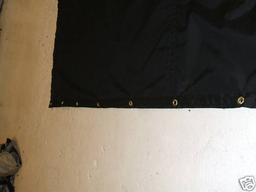 Black Stage Curtain/Backdrop/Partition, 15 H x 30 W, Non-FR