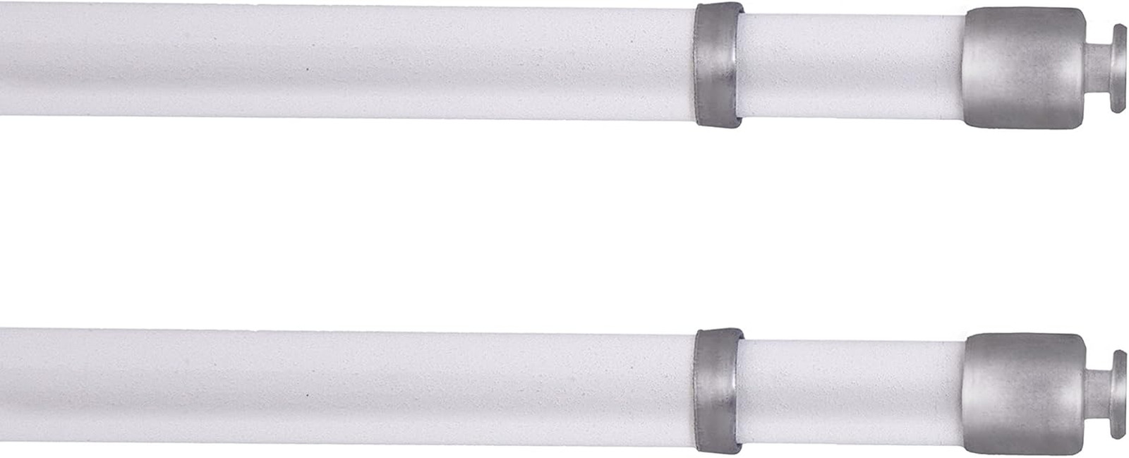28-48 In. Adjustable Petite round Sash Rod, 7/16 In. Diameter, White, Set of 2