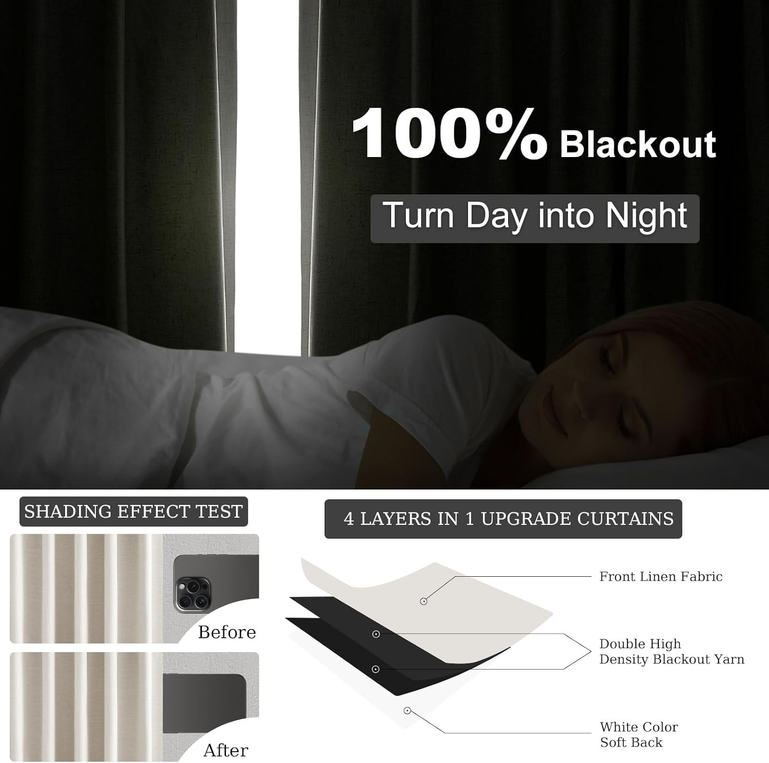 Extra Wide 100 Inch Length Blackout Curtains & Drapes 96 Inches Long 2 Panels