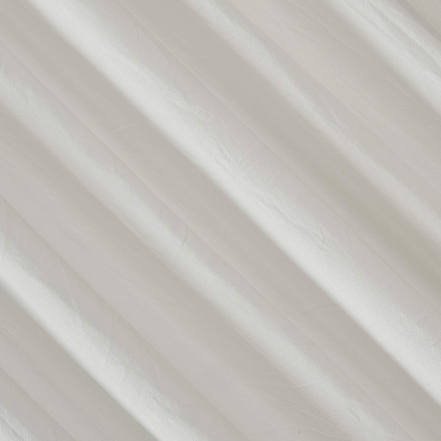 Washed Cotton Twist Tab Curtain, 52″ X 84″, Cream